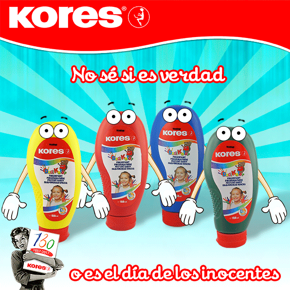 Diseño de Piezas RRSS Kores Colombia Gif Día de los Inocentes