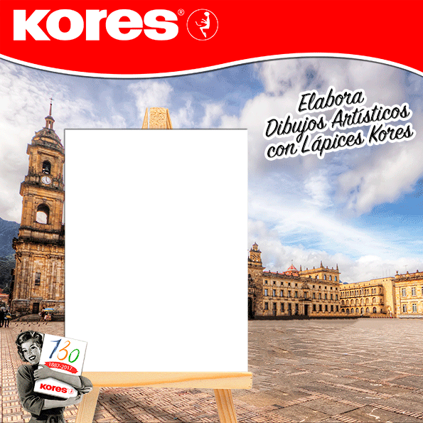 Diseño de Piezas RRSS Kores Lápices Kores