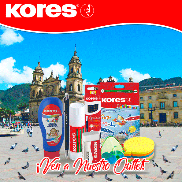 Diseño de Piezas RRSS Kores Visítanos en Bogotá Kores