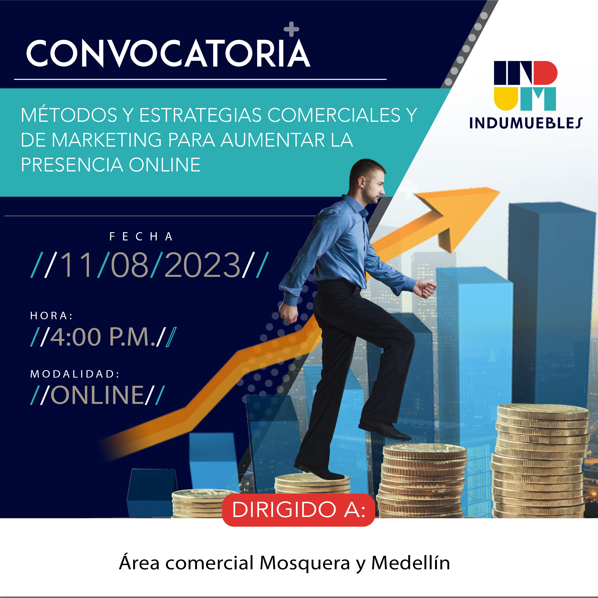 Diseño de Piezas RRSS Convocatoria Indumuebles