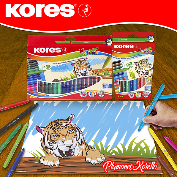 Diseño de Piezas RRSS Kores Plumones Korello