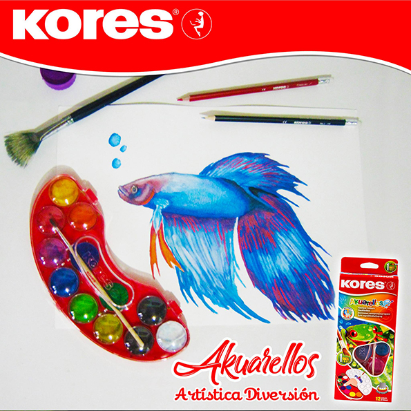 Diseño de Piezas RRSS Kores Post Akuarellos Kores