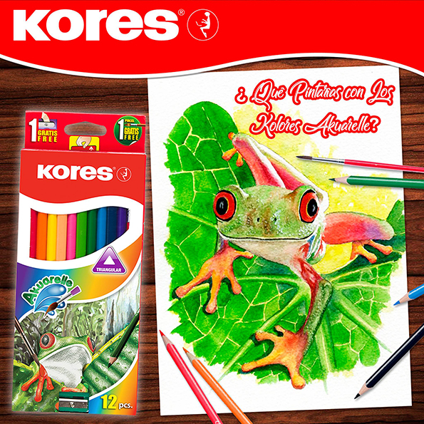Diseño de Piezas RRSS Kores Post Akuarellos Kores