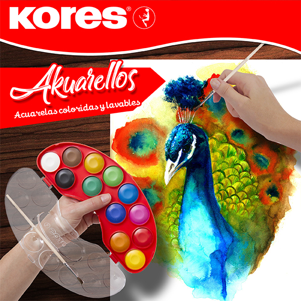 Diseño de Piezas RRSS Kores Post Akuarellos Kores