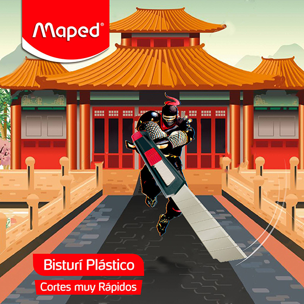 Diseño de Piezas RRSS Maped Post Bisturí Plástico Maped