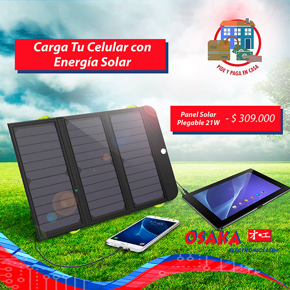 Diseño de Piezas RRSS Panel Solar Osaka Electronics