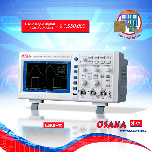 Diseño de Piezas RRSS Osciloscopio Digital Osaka Electronics