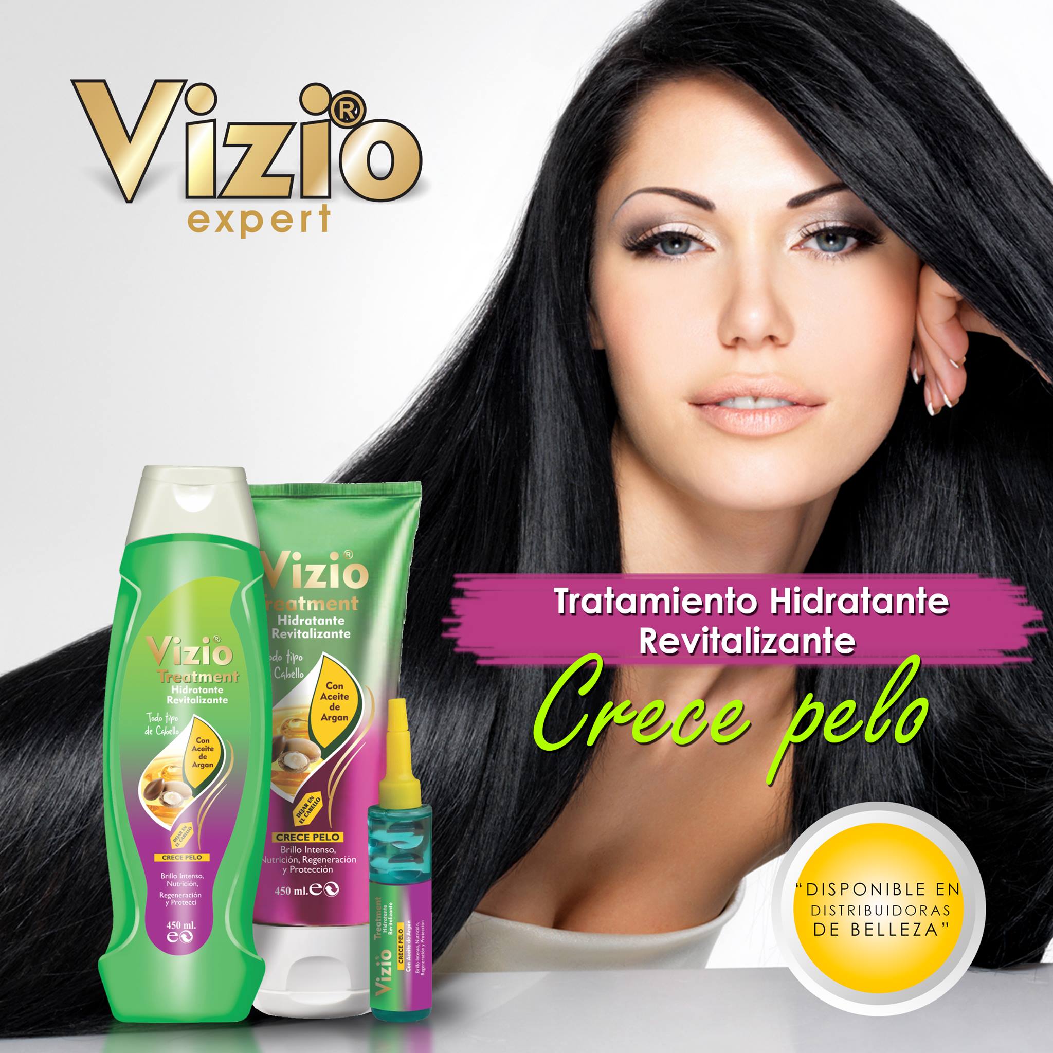 Diseño de Piezas RRSS Tratamiento Hidratante Revitalizante Crece Pelo Vizio Expert
