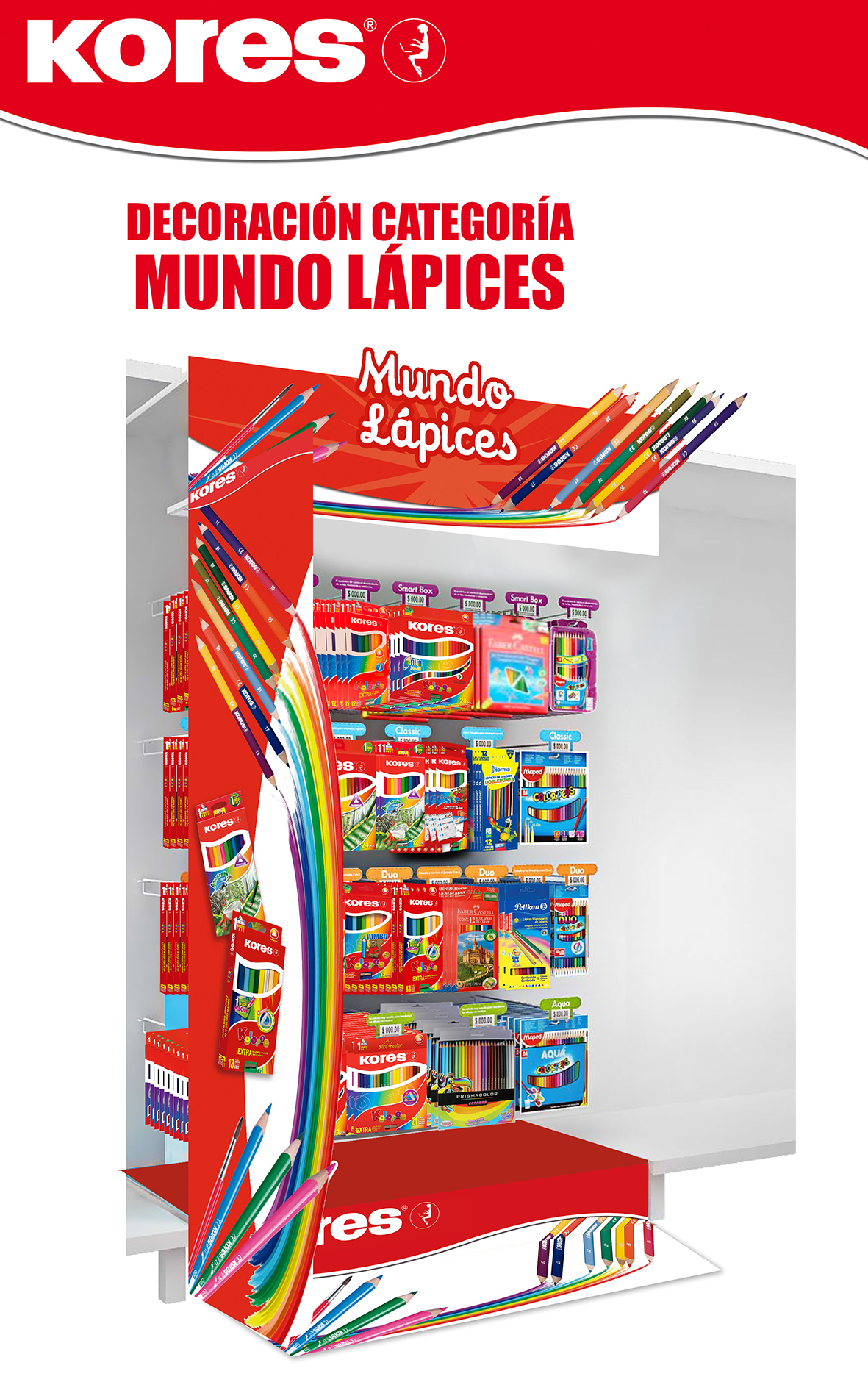 Diseño de Góndolas Kores Colombia
