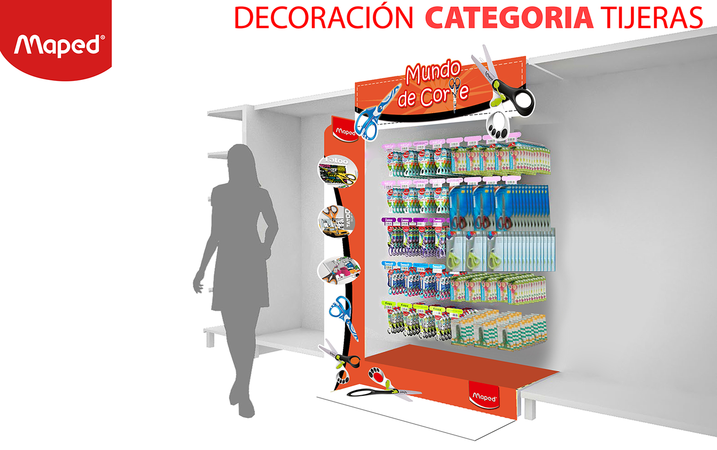 Diseño de Góndolas Maped Colombia
