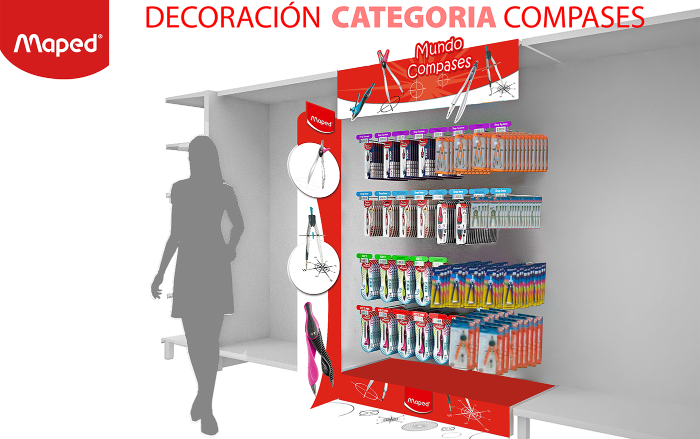 Diseño de Góndolas Maped Colombia