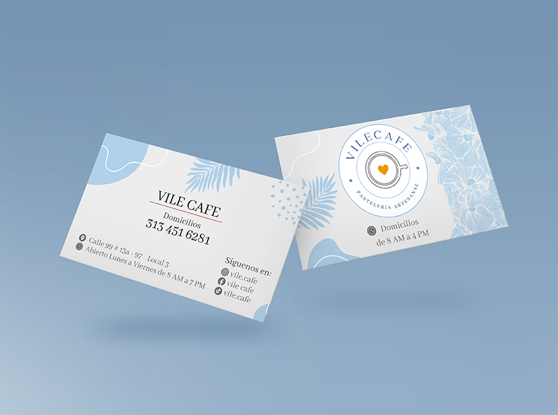 Diseño de Tarjeta de Presentación Vilecafe