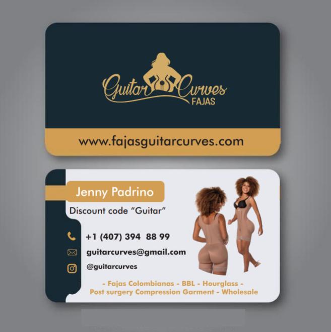 Diseño de Tarjeta de Presentación Guitar Curves