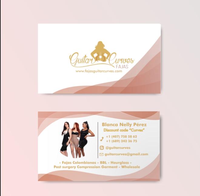 Diseño de Tarjeta de Presentación Guitar Curves