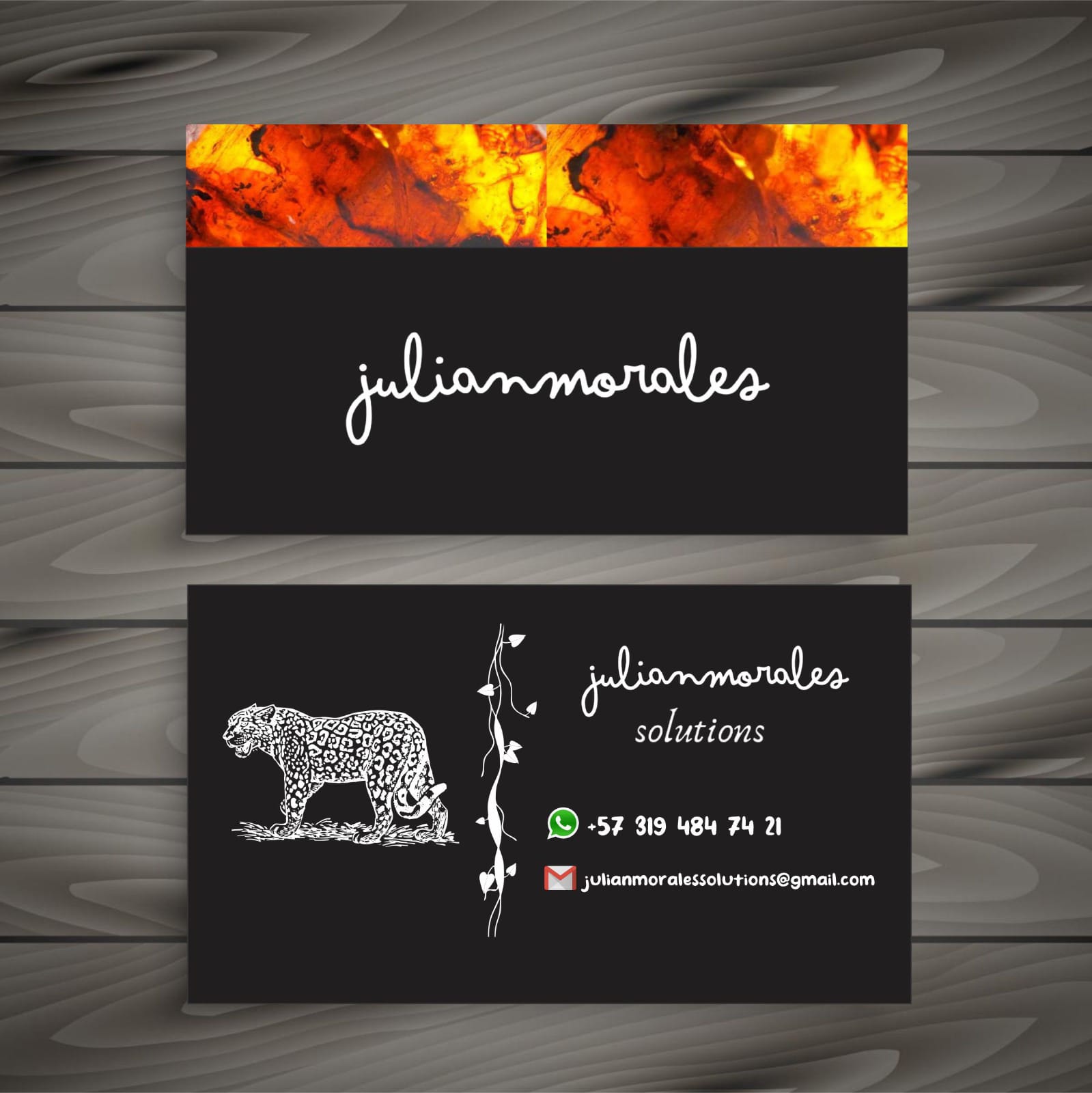 Diseño de Tarjeta de Presentación Julián Moráles