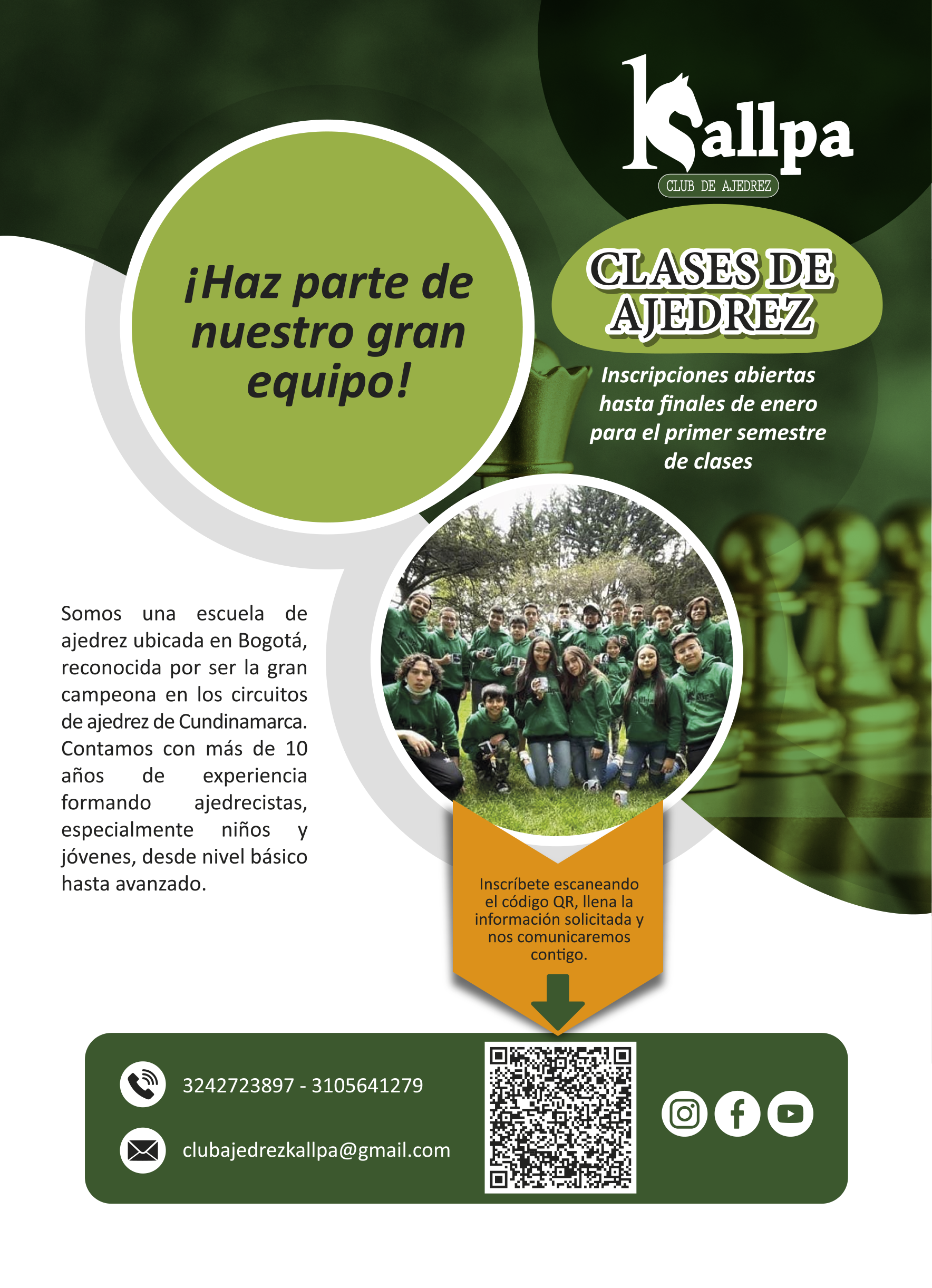 Diseño de Volante Kallpa Club de Ajedrez